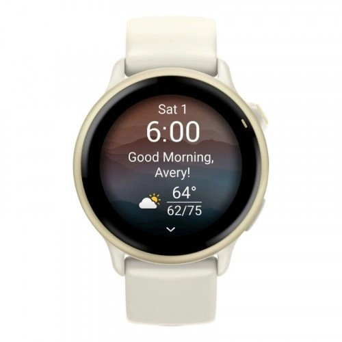 Умные часы Garmin Vivoactive 6, Лунно-золотистый, Ремешок слоновая кость