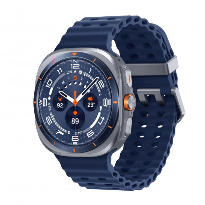 Умные часы Samsung Galaxy Watch Ultra (2025) LTE 47mm, Titanium Blue Marine Band Blue