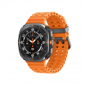 Умные часы Samsung Galaxy Watch Ultra (2025) LTE 47mm, Titanium Grey Marine Band Orange