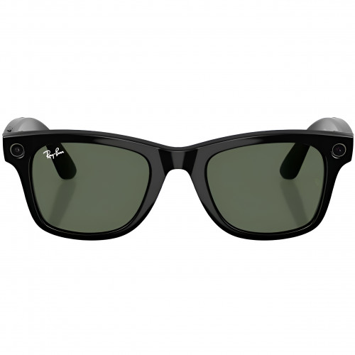 Умные очки Ray-Ban Meta Wayfarer (Gen 2) S50, Shiny Black/G-15 Green (RW4012)