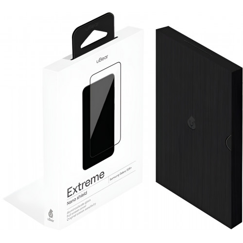 Защитное стекло 3D uBear Extreme для Samsung S26 Plus, черная рамка