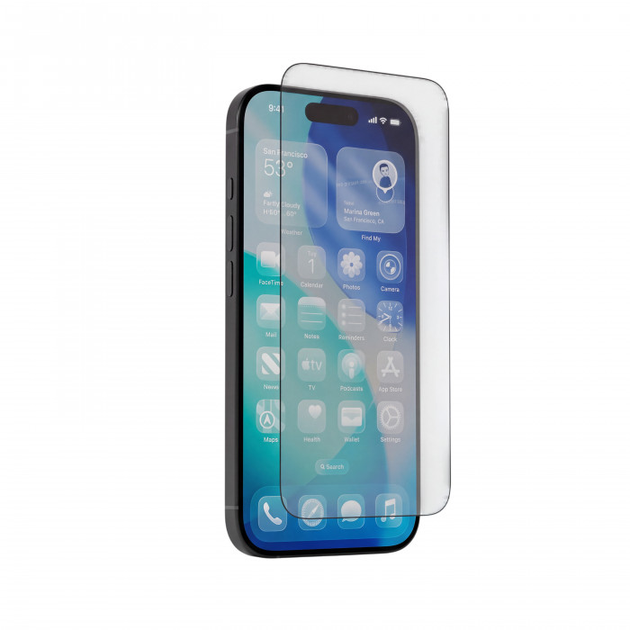 Защитное стекло AceCase AceGlass Матовое для iPhone 17 Pro Max, ультратонкая рамка
