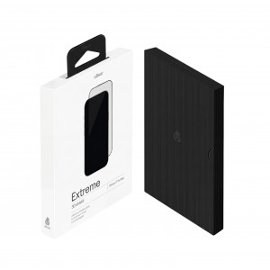 Защитное стекло Ubear Extreme 3D Shield для iPhone 17 Pro Max, черная рамка